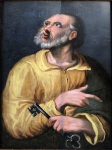 16. Jahrhundert  Heiliger Petrus  Öl auf Holz